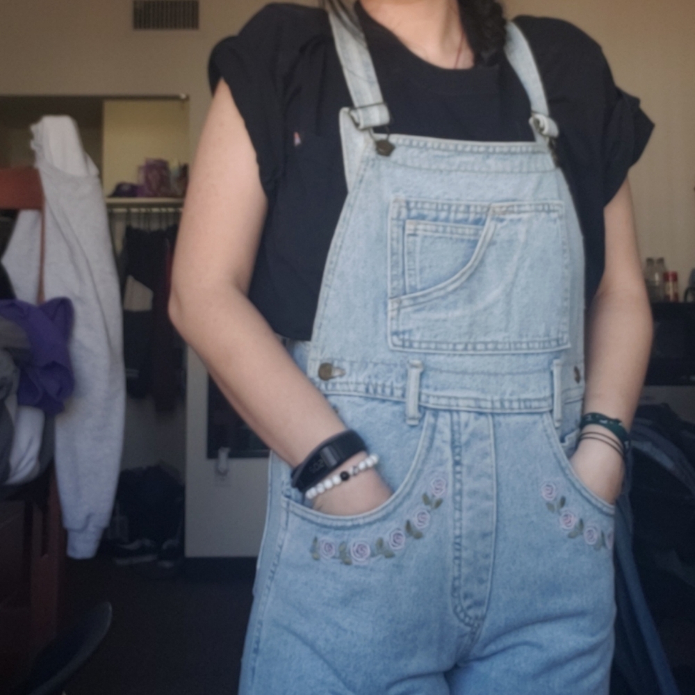 Embroidered Overalls